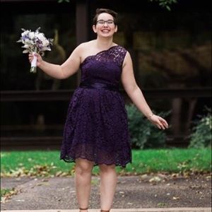 Women’s Lace One Shoulder Bridesmaid Dress